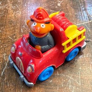 Vintage 1981 Playskool Sesame Street Ernie Fire Truck Die Cast
